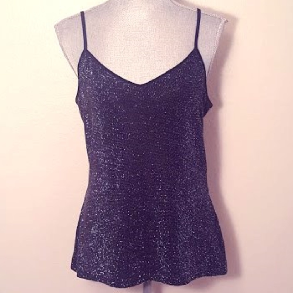 Express Black Sparkle Cami - nwot